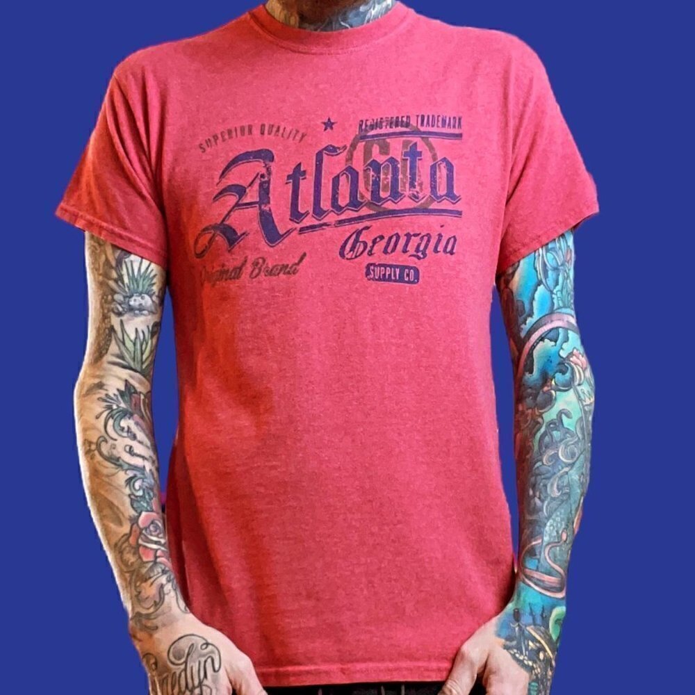 Atlanta Georgia tourist t shirt men’s M red - Picture 7 of 7